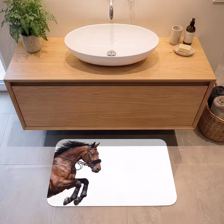 Badmat - Paard - Springen - Modern — 2