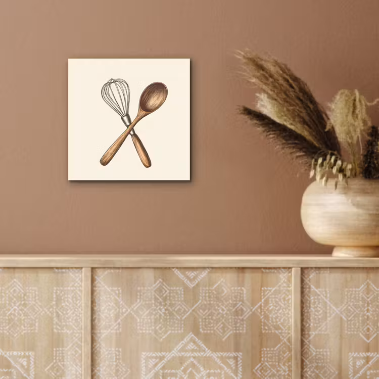 Aluminium schilderij - Garde - Hout - Beige — 5
