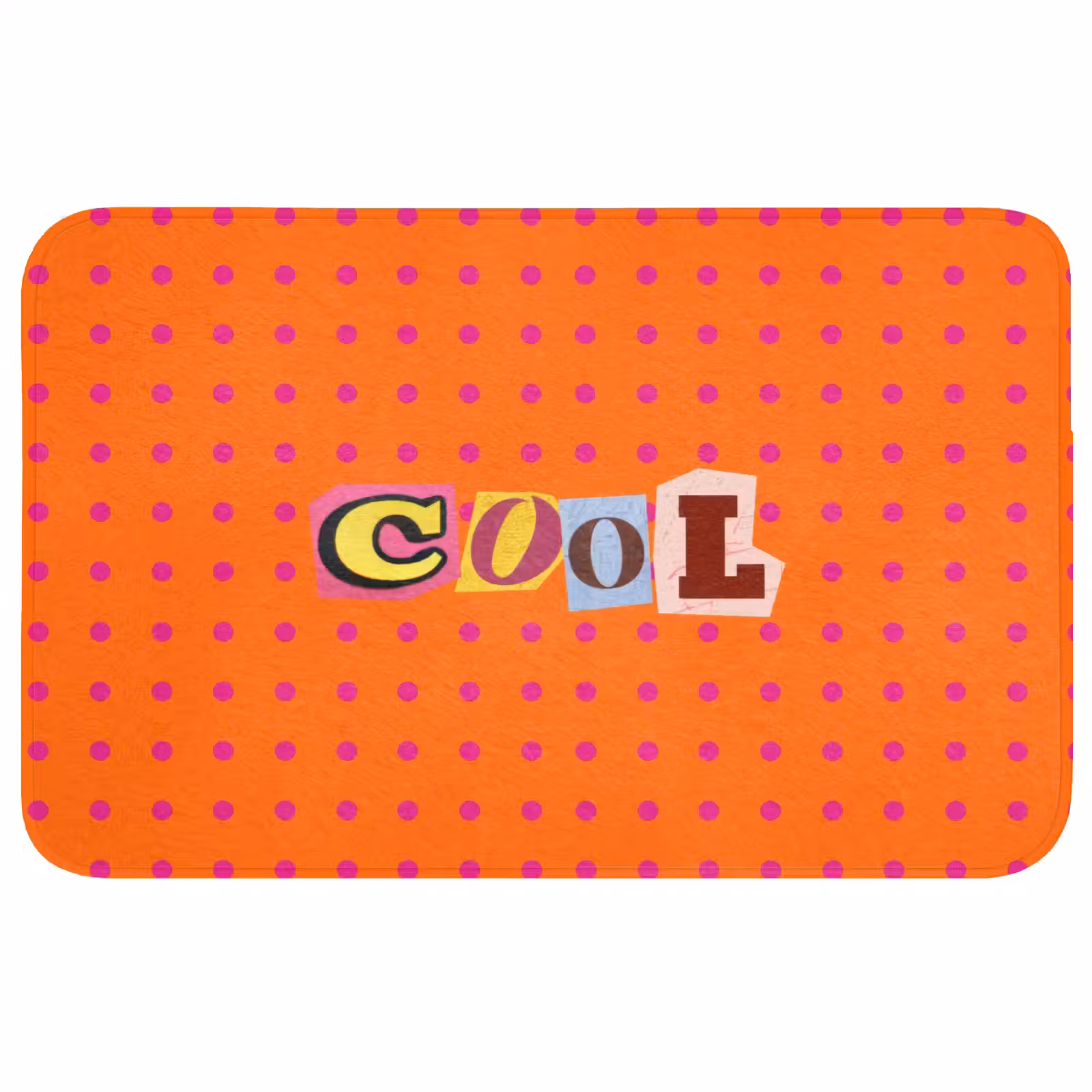 Badmat - Cool - Stippen - Oranje — 1