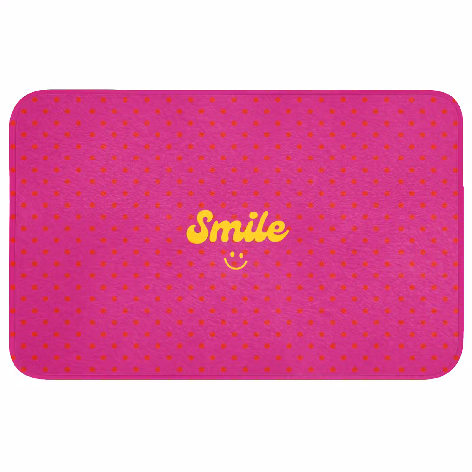 Badmat - Smile - Stippen - Roze — 1
