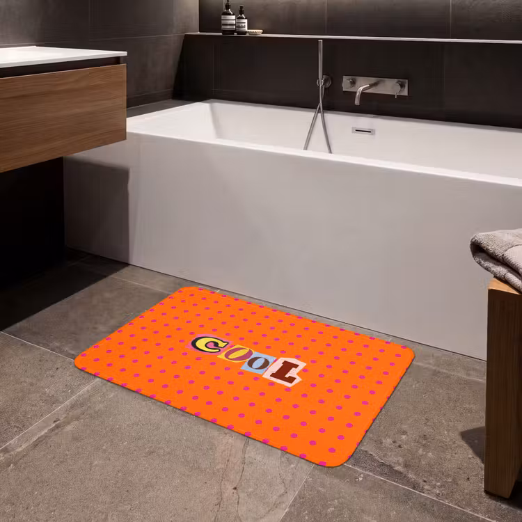 Badmat - Cool - Stippen - Oranje — 4