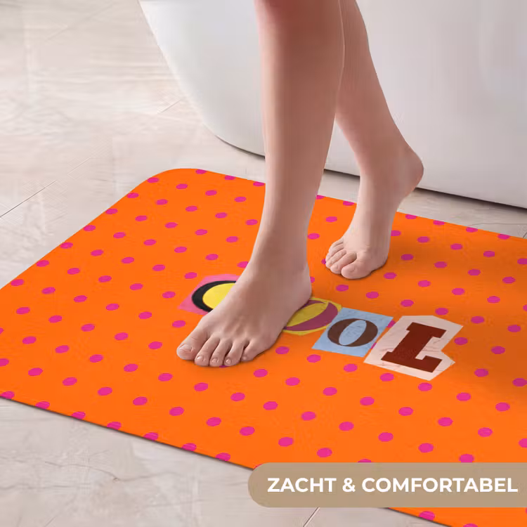 Badmat - Cool - Stippen - Oranje — 5