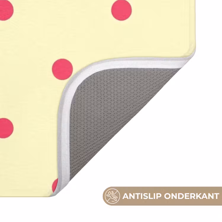 Badmat - Nice - Stippen - Roze - Geel — 3