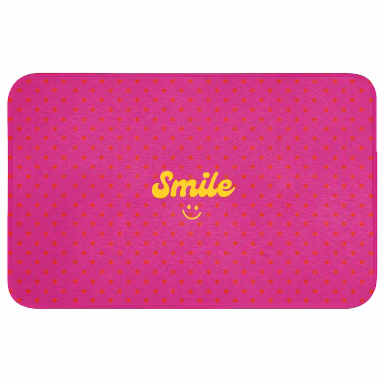 Badmat - Smile - Stippen - Roze — 1