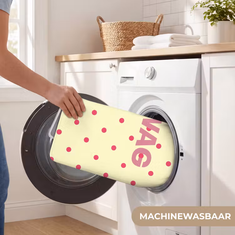 Badmat - Swag - Roze - Stippen - Geel — 7