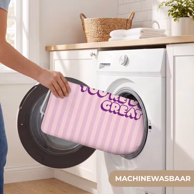 Badmat - Paars - Strepen - You're doing great - Schaduw — 7