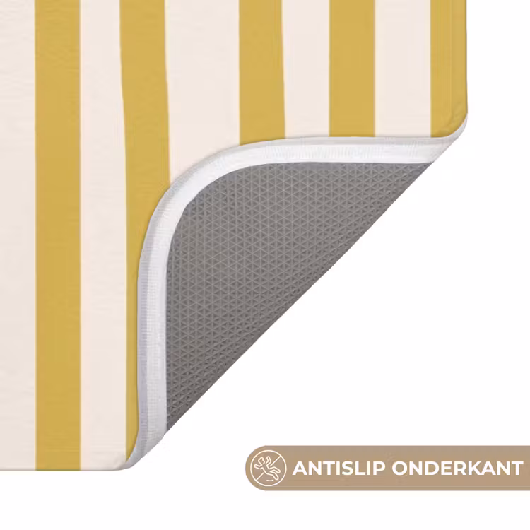Badmat - Strepen - Abstract - Yes you can - Rood — 3