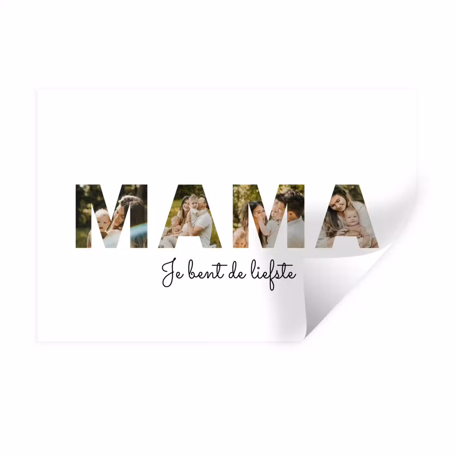 Gepersonaliseerde muursticker - Mama - Lettercollage — 1