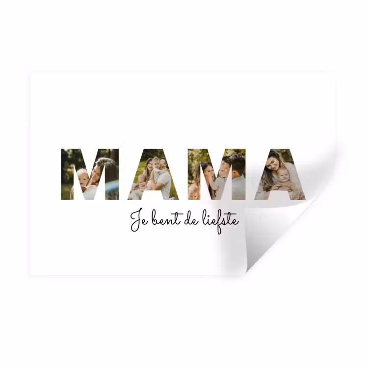 Gepersonaliseerde muursticker - Mama - Lettercollage — 1