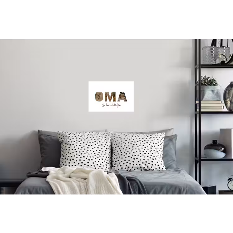 Gepersonaliseerde muursticker - Oma - Lettercollage — 5
