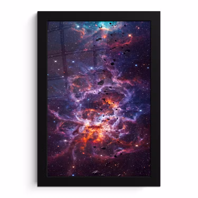 Poster met lijst - Space - Stars - Abstract - Colorful — 1