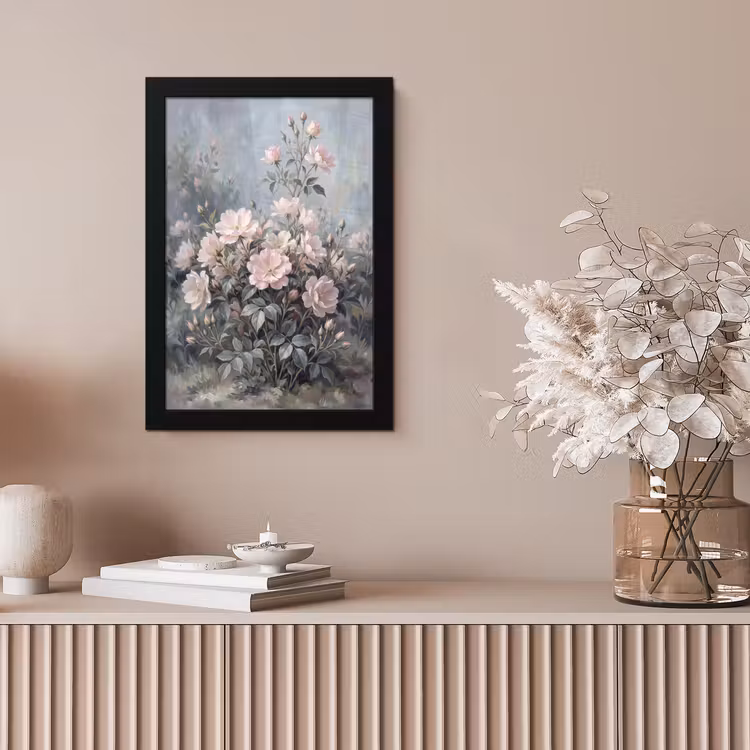 Poster met lijst - Rozen - Illustratie - Roze — 5