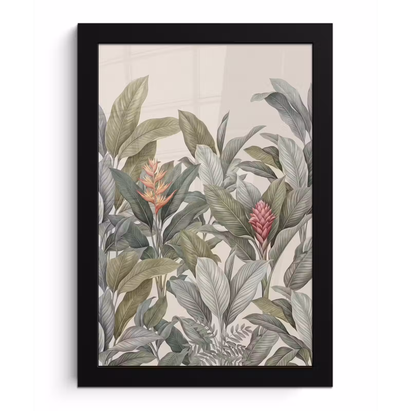 Poster met lijst - Tropisch - Planten - Modern - Groen — 1