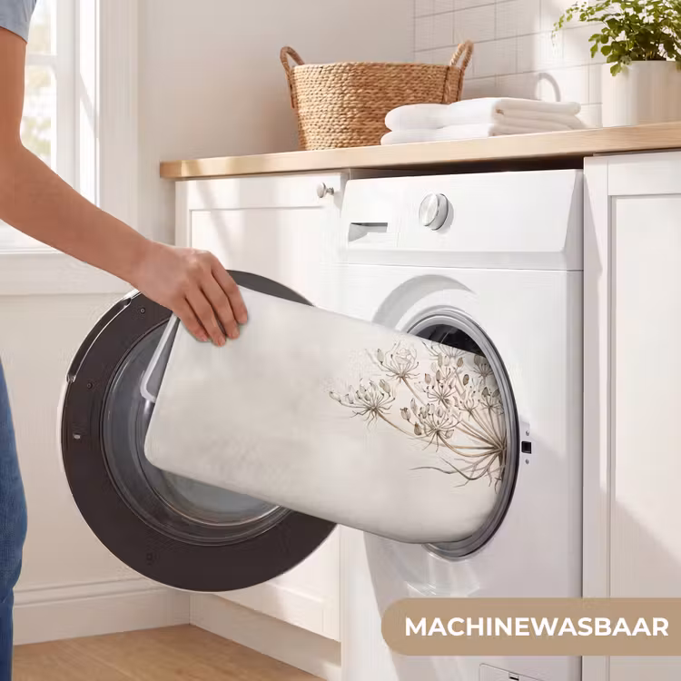 Badmat - Vlinder - Bloem -Natuur - Beige — 7