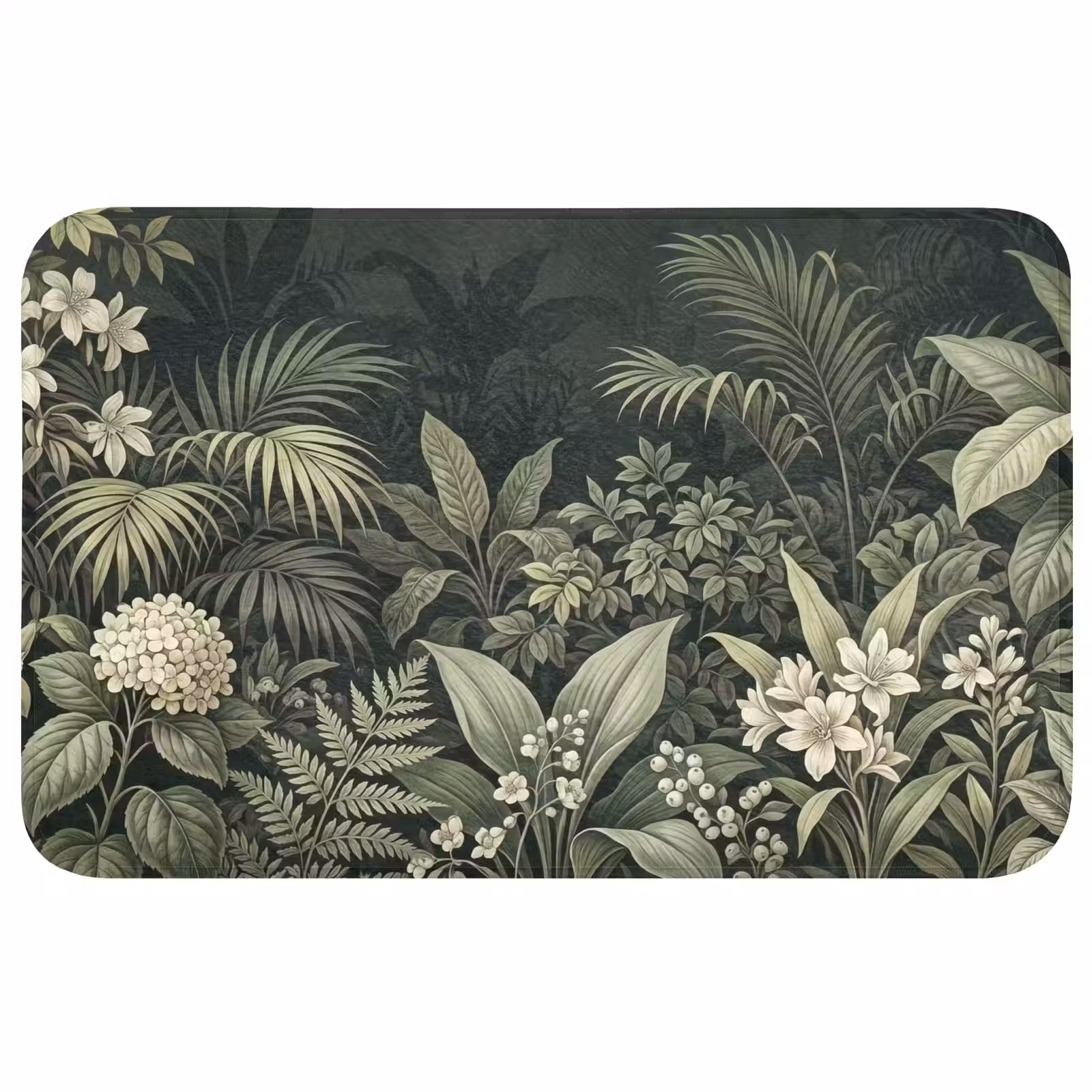 Badmat - Jungle - Bladeren - Botanisch - Groen — 1