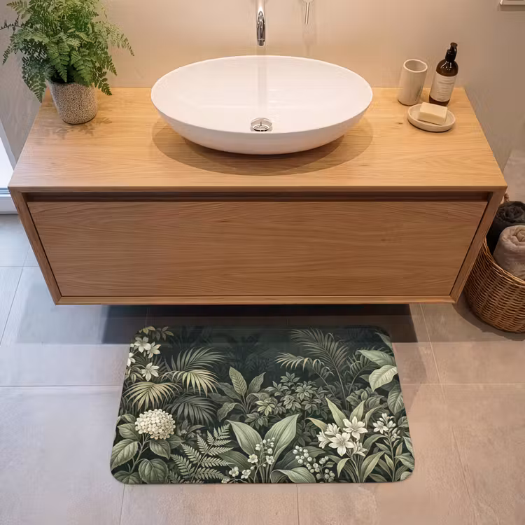 Badmat - Jungle - Bladeren - Botanisch - Groen — 2