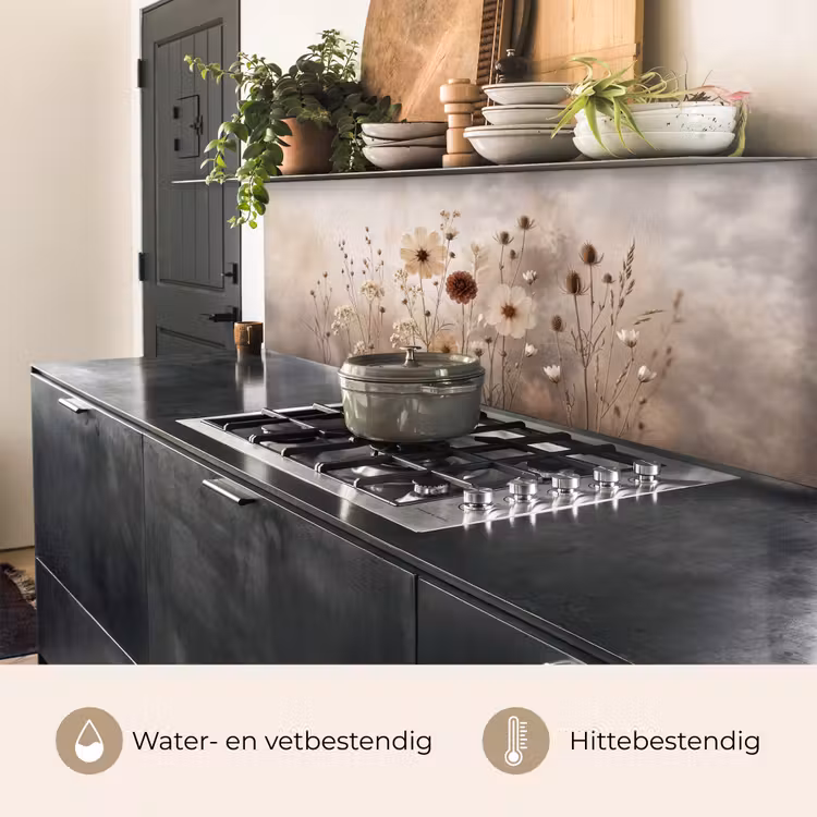 Keuken achterwand - Wilde bloemen - Botanisch - Vintage - Natuur - Rustiek — 3