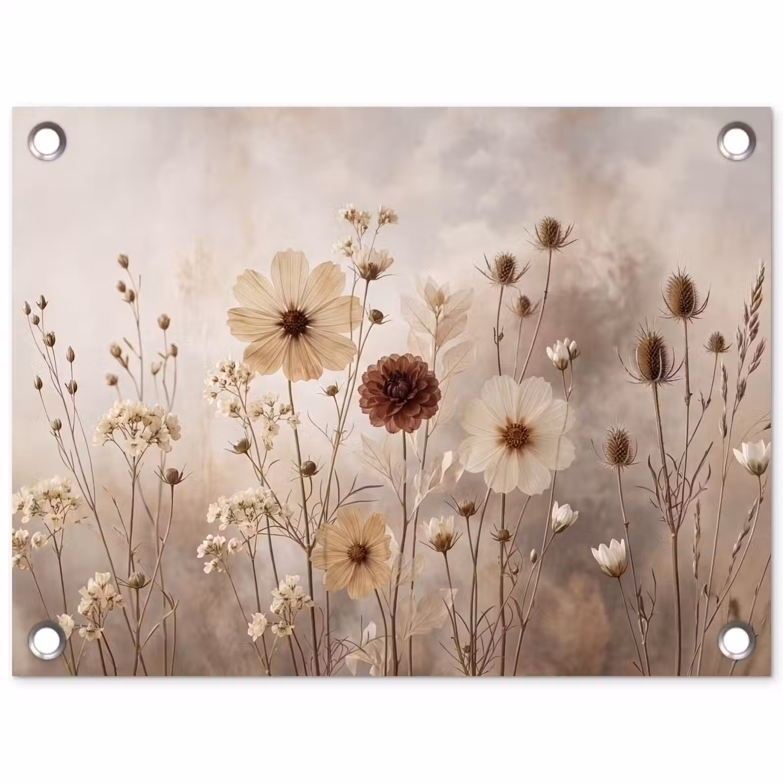 Tuinposter - Wilde bloemen - Botanisch - Vintage - Natuur - Rustiek — 1