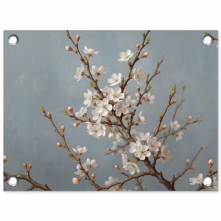 Tuinposter - Botanisch - Stilleven - Blauw
