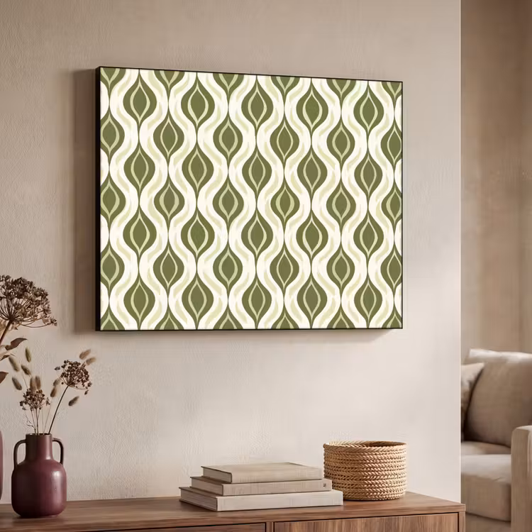 Art Frame - Patroon - Retro - Groen — 7