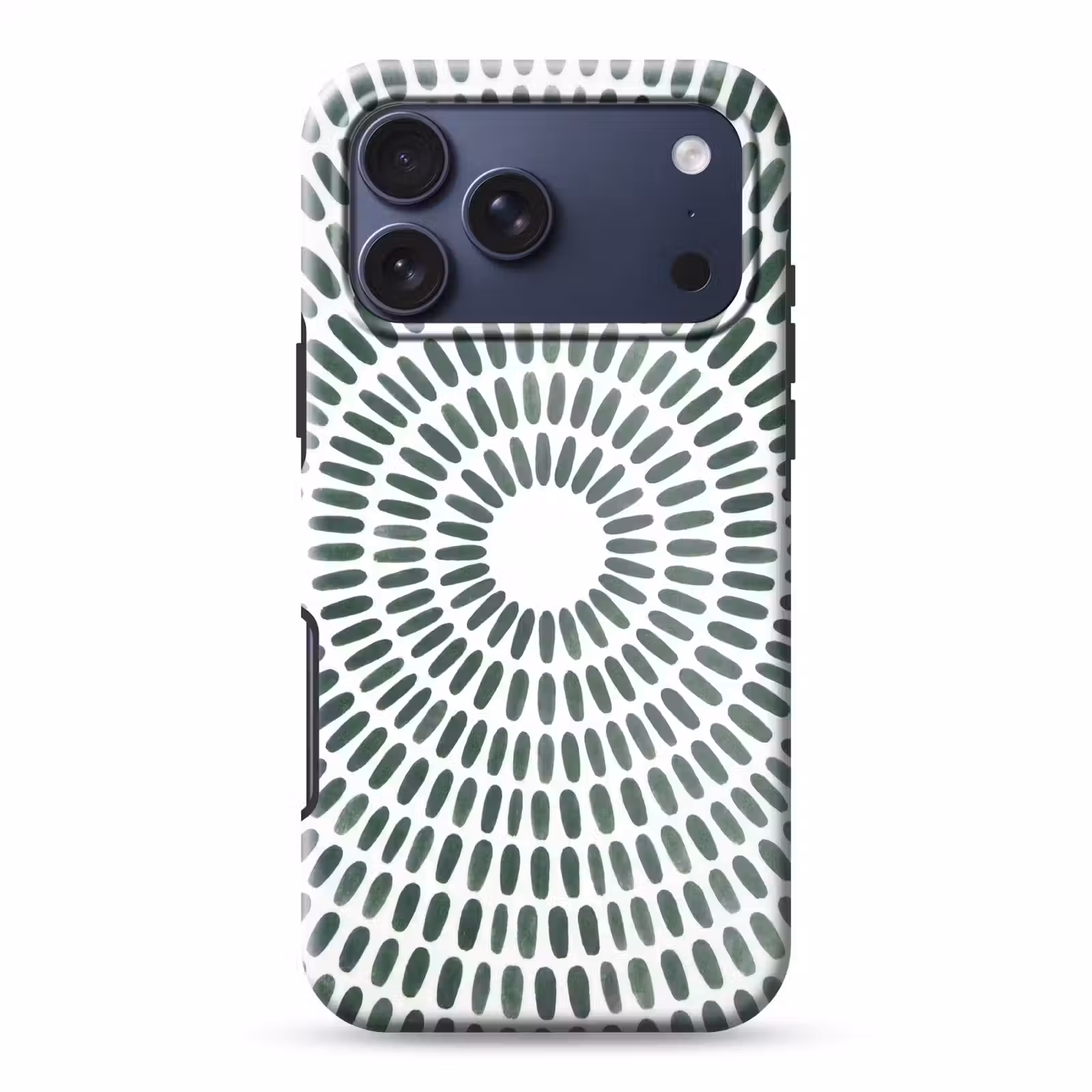 Telefoonhoesje Toughcase - Abstract - Cirkel - Patroon - Modern - Groen — 1