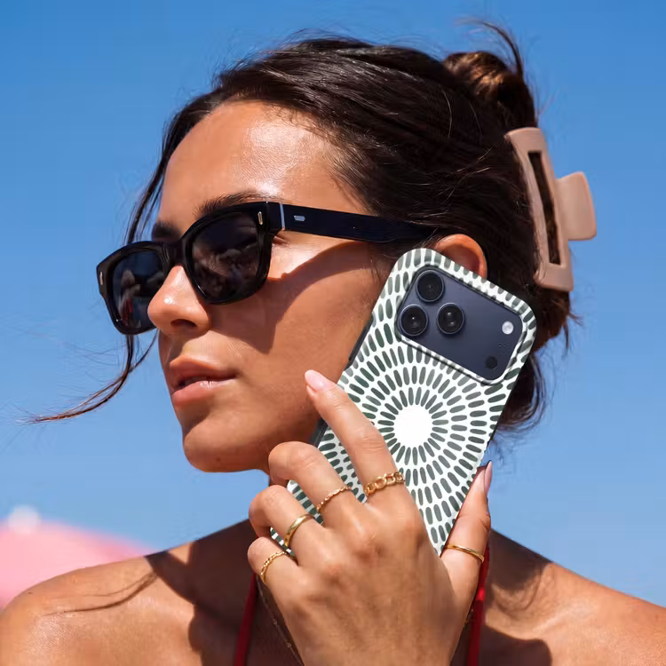 Telefoonhoesje Toughcase - Abstract - Cirkel - Patroon - Modern - Groen — 6