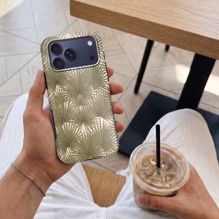 Telefoonhoesje Toughcase - Blad - Tropisch - Patroon - Natuur - Groen — 4