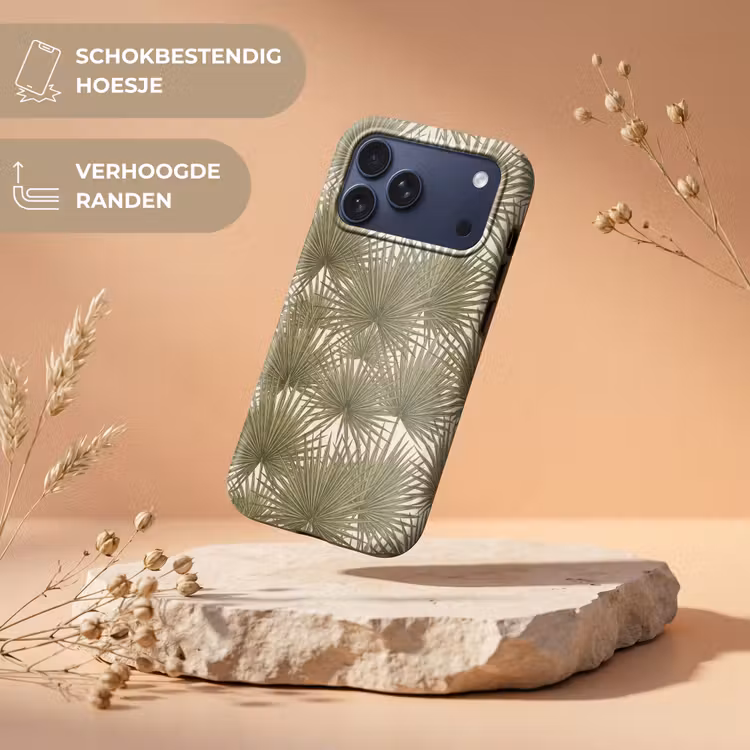 Telefoonhoesje Toughcase - Blad - Tropisch - Patroon - Natuur - Groen — 5