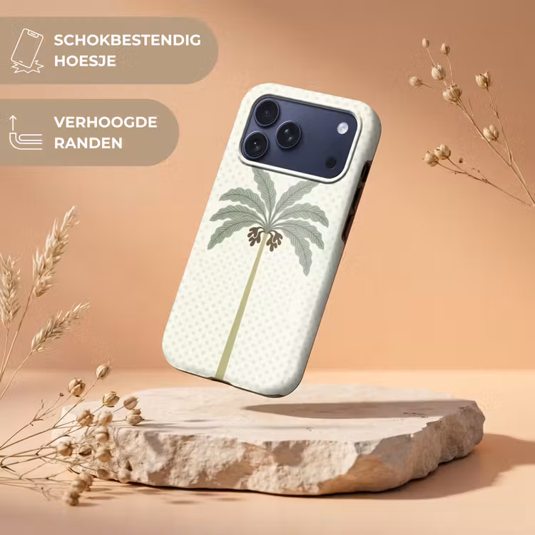 Telefoonhoesje Toughcase - Boom - Bladeren - Groen - Decoratief - Beige — 5