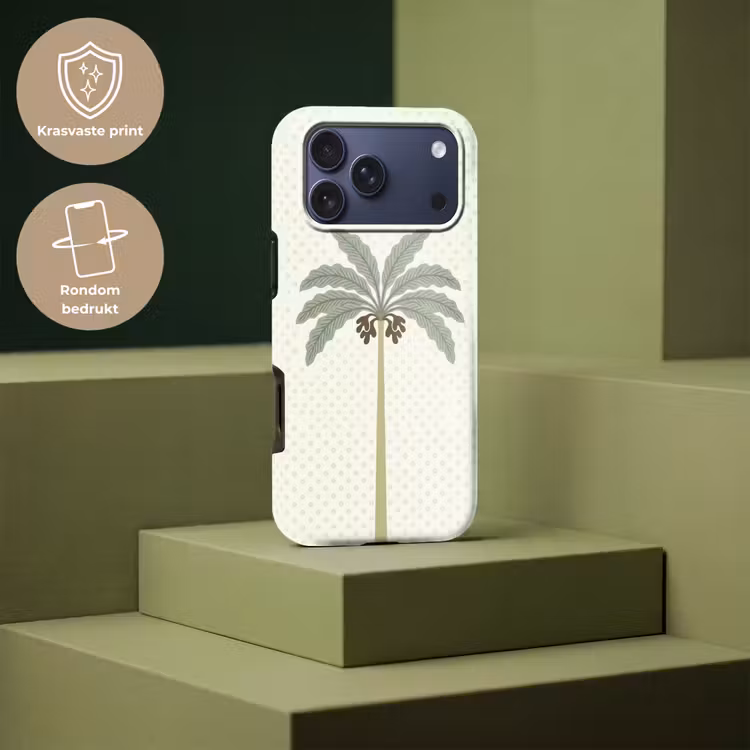 Telefoonhoesje Toughcase - Boom - Bladeren - Groen - Decoratief - Beige — 7