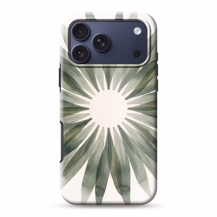 Telefoonhoesje Toughcase - Planten - Abstract - Waterverf - Groen - Natuur — 1
