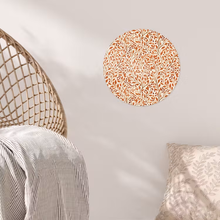 Behangcirkel - Bladeren - Botanisch - Terracotta — 5