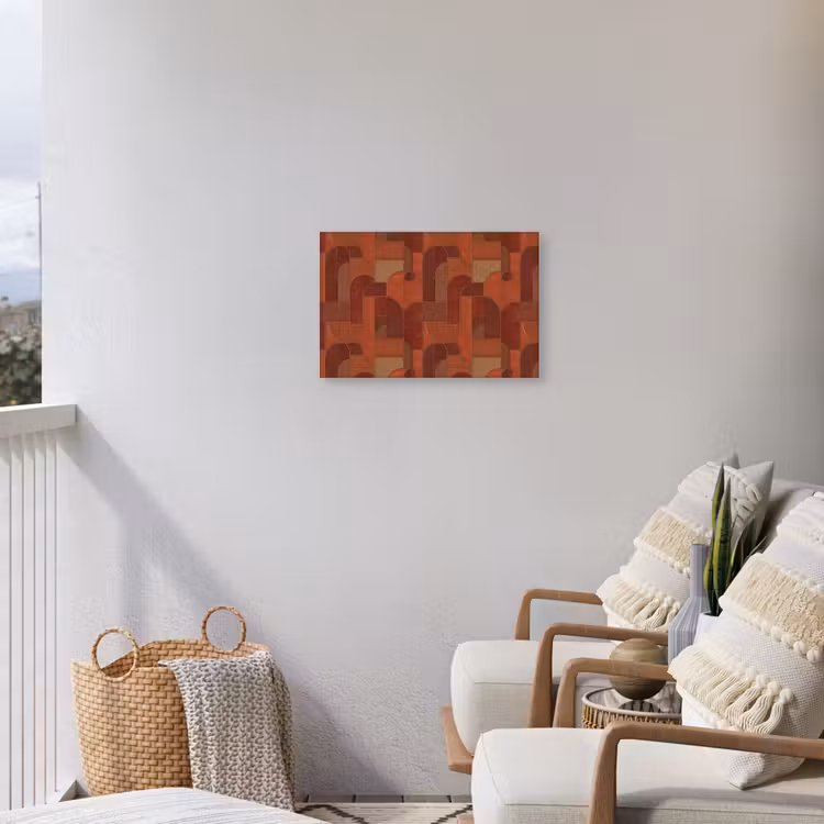 Buiten canvas - Geometrisch - Abstract - Textuur - Bruin — 4