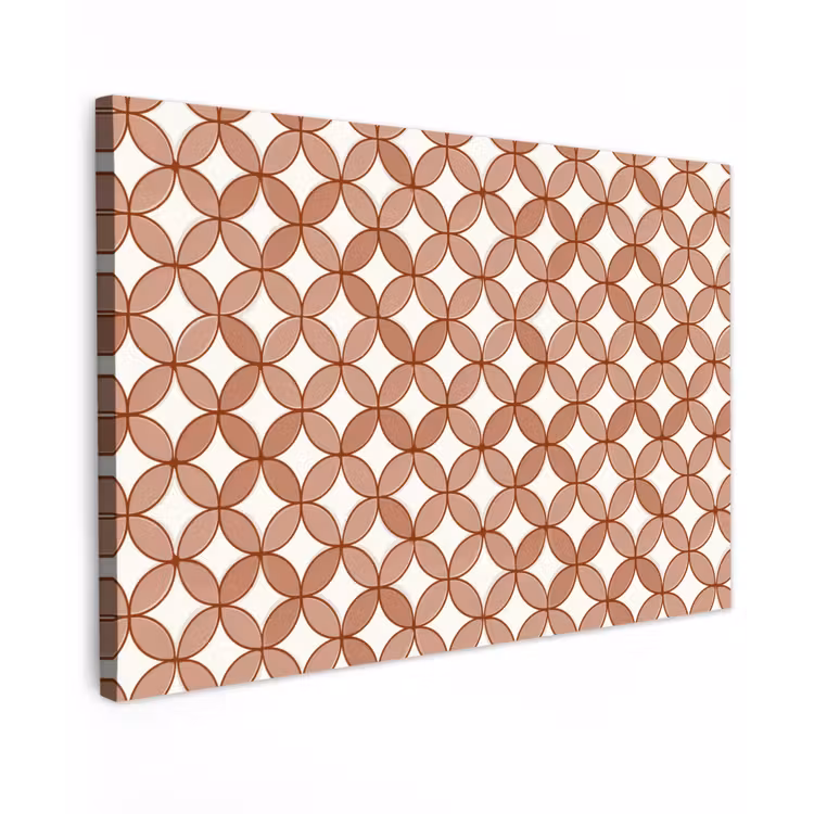 Buiten canvas - Geometrisch - Cirkels - Modern - Terracotta — 1