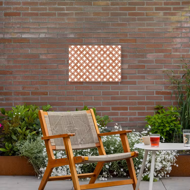 Buiten canvas - Geometrisch - Cirkels - Modern - Terracotta — 2