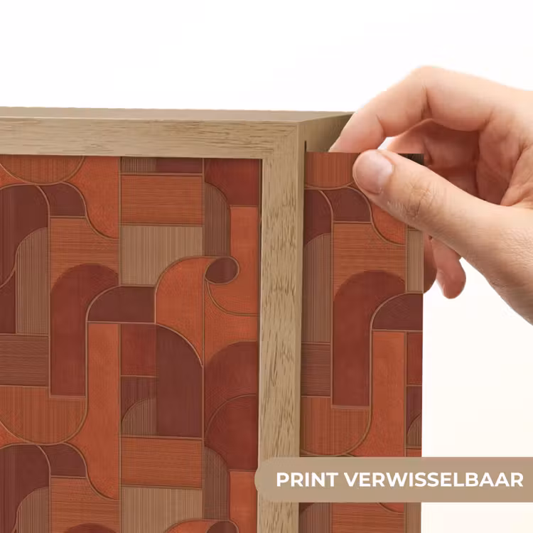 Lightbox - Wandlamp - Geometrisch - Abstract - Textuur - Bruin — 6