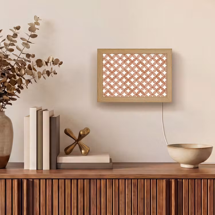 Lightbox - Wandlamp - Geometrisch - Cirkels - Modern - Terracotta — 4
