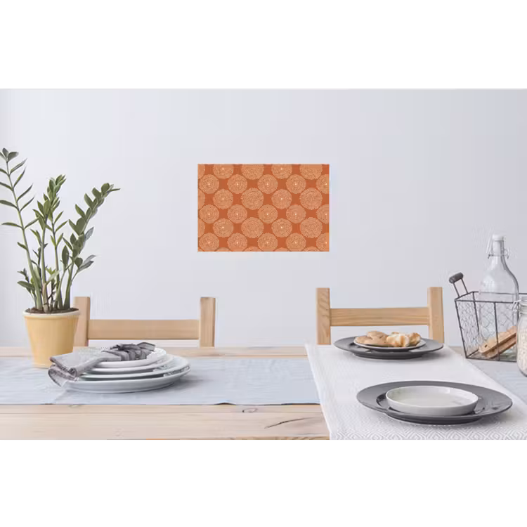 Muursticker - Cirkels - Grafisch - Patroon - Terracotta — 3