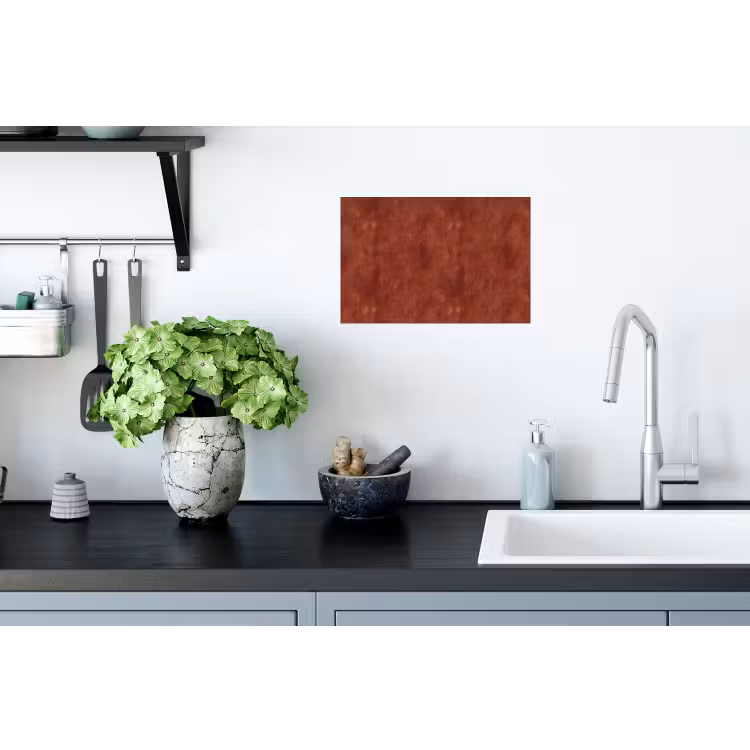Muursticker - Stucwerk - Textuur - Terracotta — 2