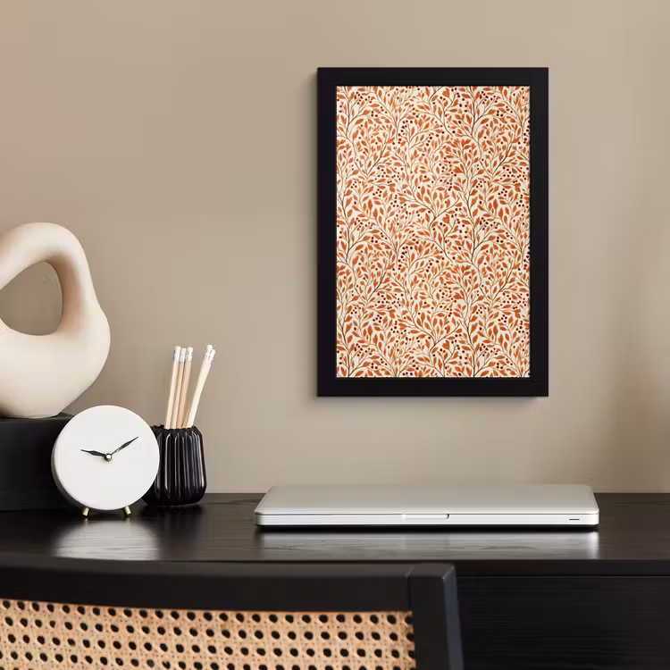 Poster met lijst - Bladeren - Botanisch - Terracotta — 2