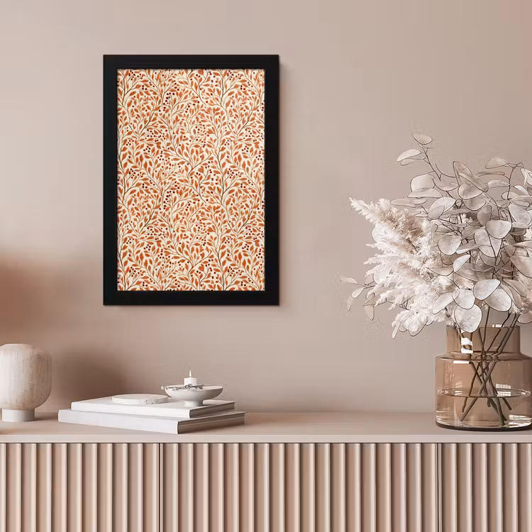 Poster met lijst - Bladeren - Botanisch - Terracotta — 5