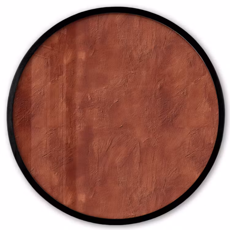 Ronde fotolijst - Stucwerk - Textuur - Terracotta — 1