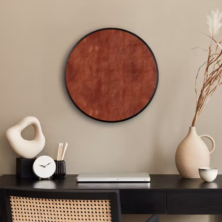 Ronde fotolijst - Stucwerk - Textuur - Terracotta — 3