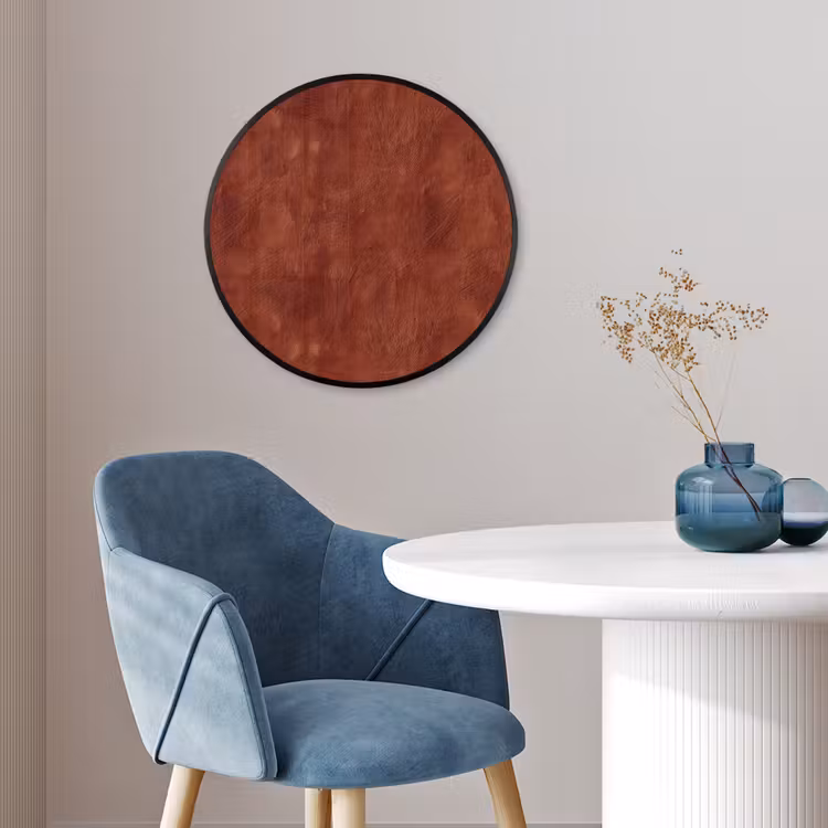 Ronde fotolijst - Stucwerk - Textuur - Terracotta — 4