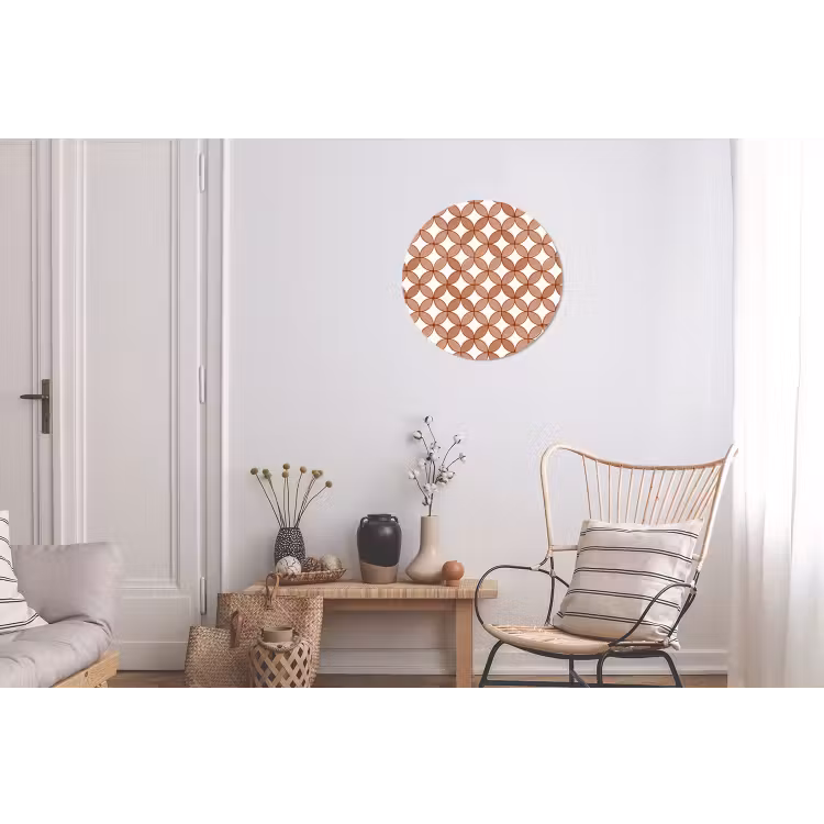 Wandcirkel - Aluminium - Geometrisch - Cirkels - Modern - Terracotta — 2