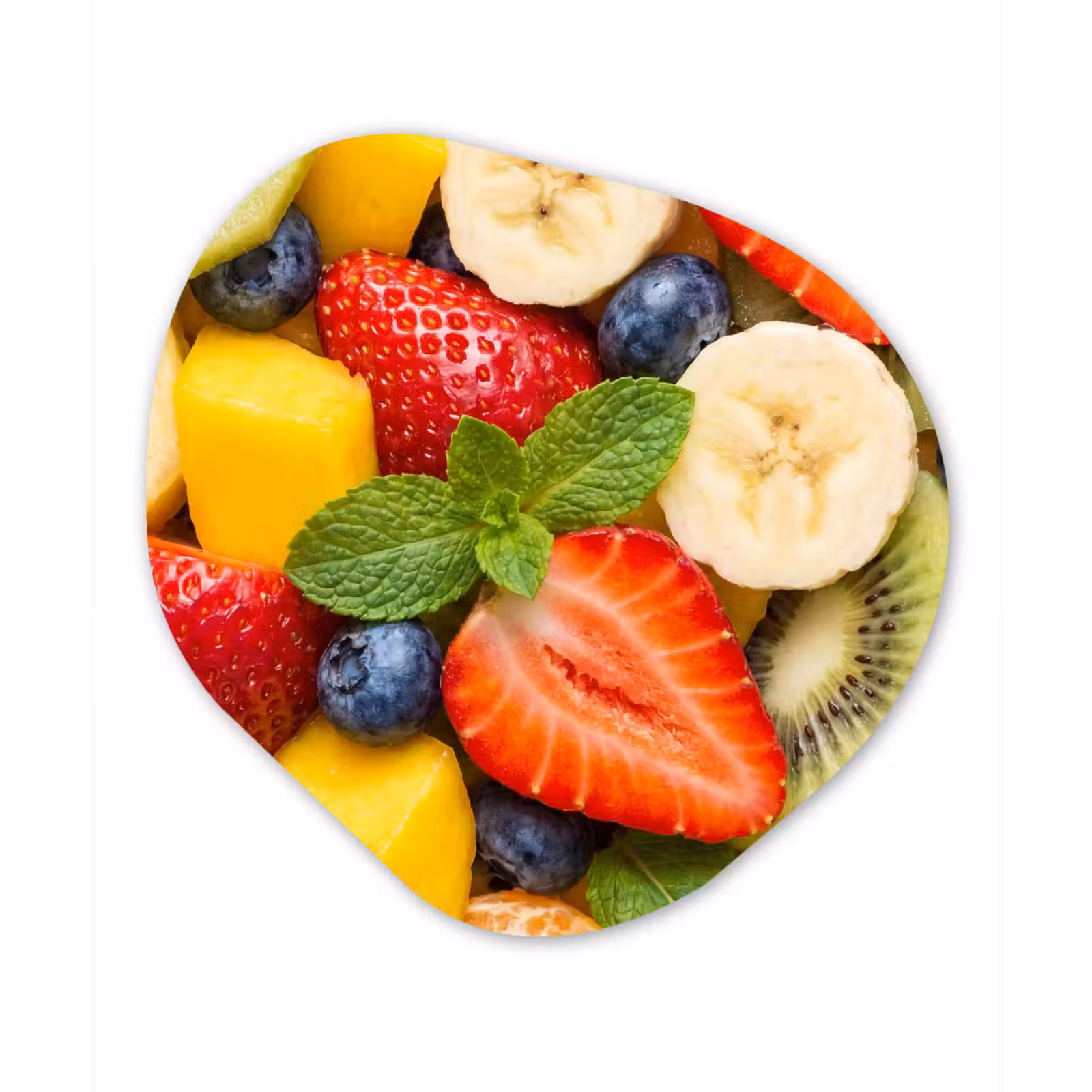 Organisch schilderij - Forex - Fruit - Plakjes - Eten - Kleurrijk — 1