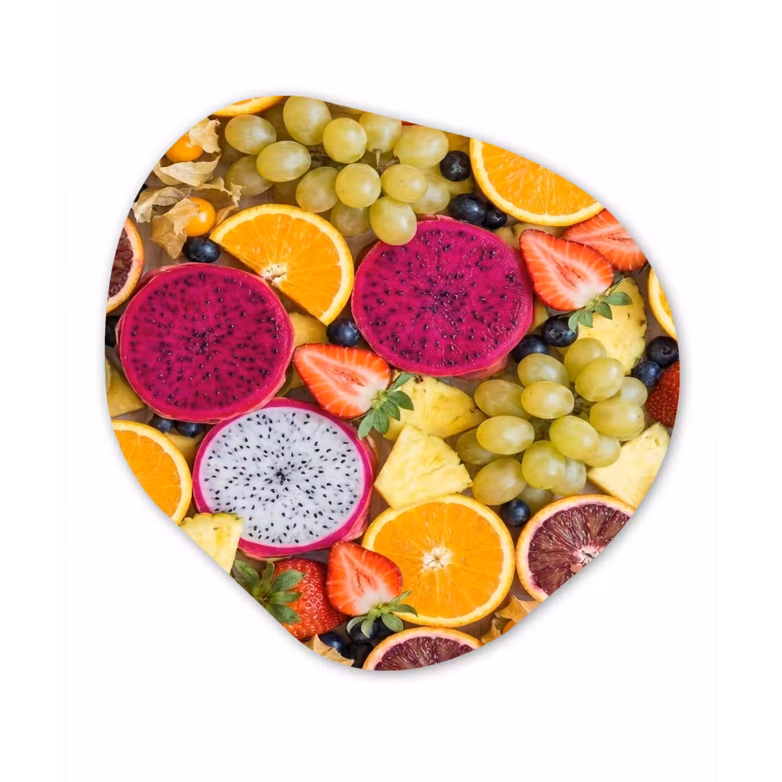 Organische schilderij - Aluminium - Fruit - Assortiment - Kleurrijk - Gezondheid — 1