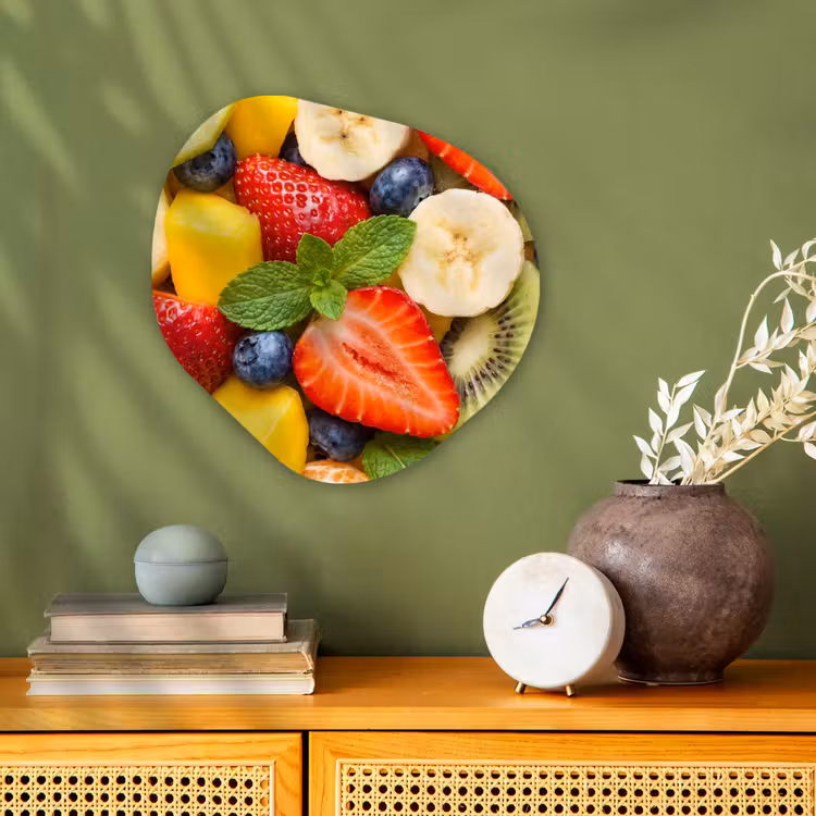 Organisch schilderij - Forex - Fruit - Plakjes - Eten - Kleurrijk — 2