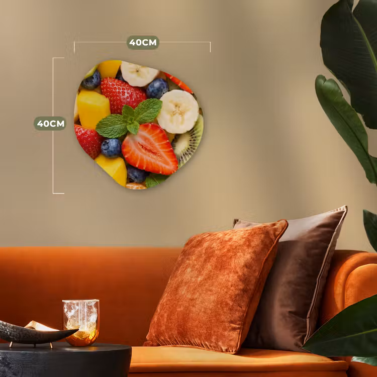 Organisch schilderij - Forex - Fruit - Plakjes - Eten - Kleurrijk — 4