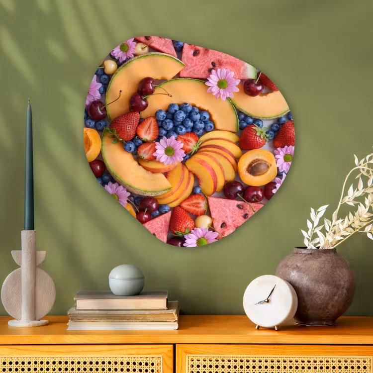 Organische schilderij - Aluminium - Eten - Fruit - Zomer - Kleurrijk — 2